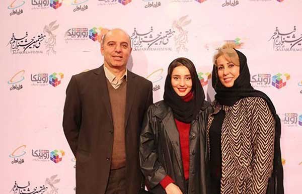 سها نیاستی و پدر و مادرش