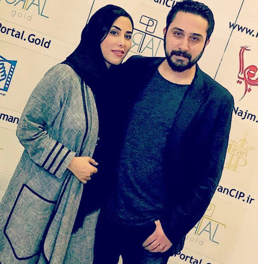 روزبه بمانی و همسرش