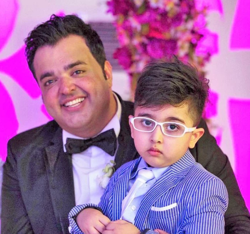 عکس سعید عرب و پسرش